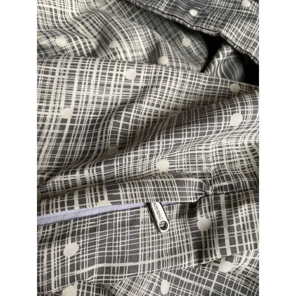 Simple Graphic Lined Dot Bed Duvet Cover